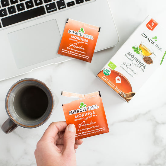 Organic Moringa Tea - Rooibos - Caffeine-Free Herbal Tea - Lifestyle