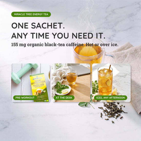 
                    
                      Organic Moringa Energy Tea Bundle - Zeal Set - 3 Flavors - When to drink it
                    
                  
