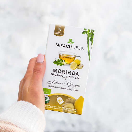 
                    
                      Organic Moringa Tea - Lemon & Ginger - Caffeine-Free Herbal Tea - Lifestyle
                    
                  