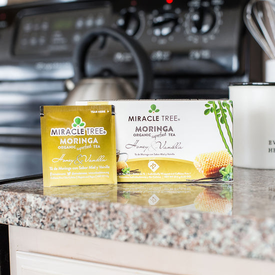 
                    
                      Organic Moringa Tea - Honey & Vanilla - Caffeine-Free Herbal Tea - Lifestyle
                    
                  