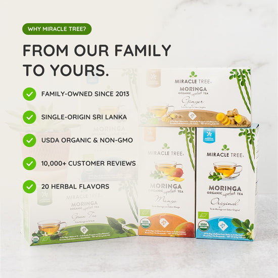 
                    
                      Organic Moringa Tea - Turmeric - Caffeine-Free Herbal Tea - Why Miracle Tree
                    
                  