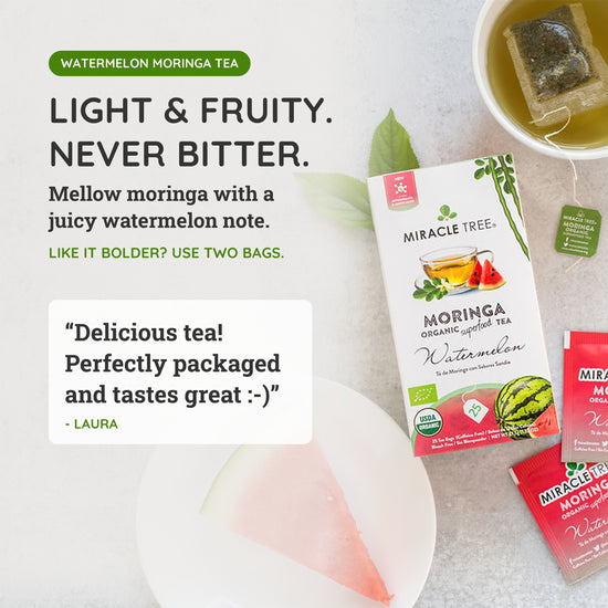 
                    
                      Organic Moringa Tea - Watermelon - Caffeine-Free Herbal Tea - Taste
                    
                  