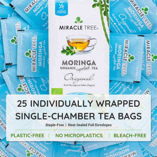 
                    
                      Organic Moringa Tea - Original - Caffeine-Free Herbal Tea - Inside the box
                    
                  