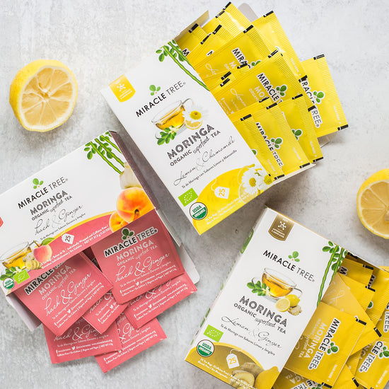 
                    
                      Organic Moringa Tea - Lemon & Chamomile - Caffeine-Free Herbal Tea - Lifestyle
                    
                  