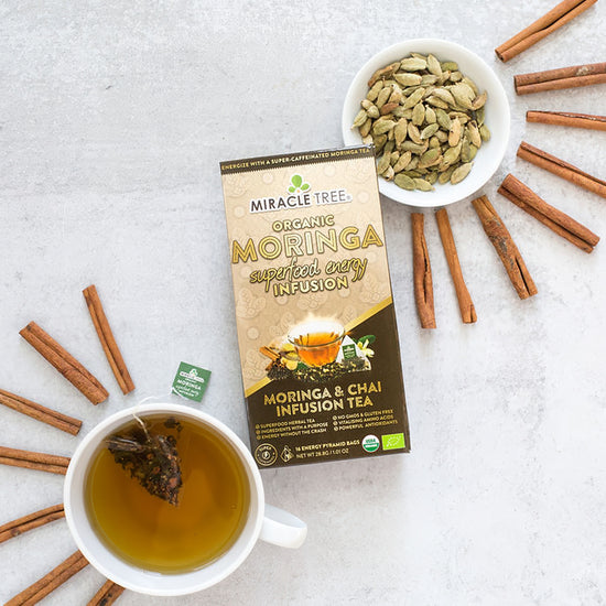 
                    
                      Organic Moringa Energy Tea - Chai - Natural Coffee Alternative - Lifestyle
                    
                  