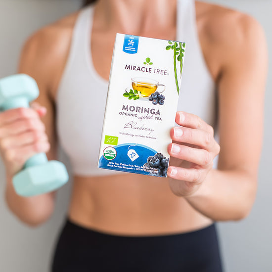 
                    
                      Organic Moringa Tea - Blueberry - Caffeine-Free Herbal Tea - Lifestyle
                    
                  